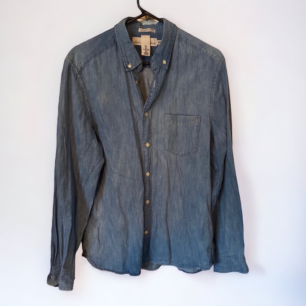 H&M L.O.G.G men’s denim shirt